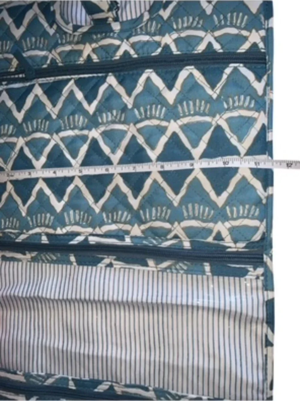 Seabird Society Toiletry Hanging Cosmetic or Beach Bag Turquoise & White NWT